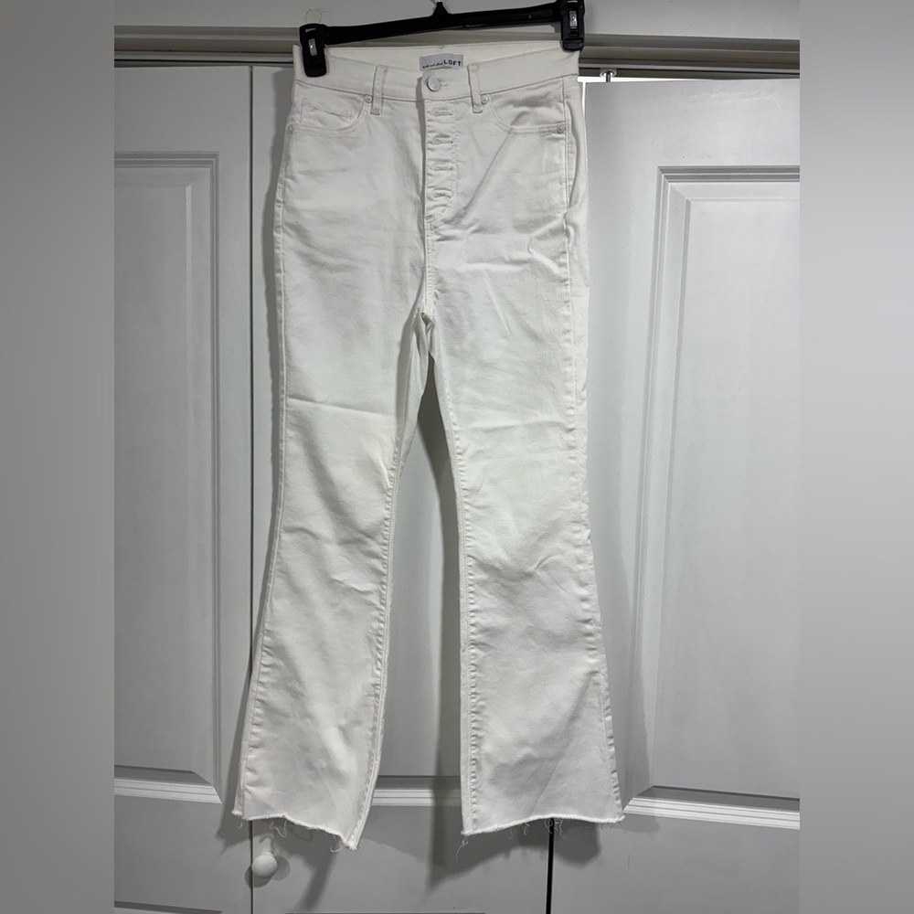 Loft boot cut jeans. Size 4/27. White.
